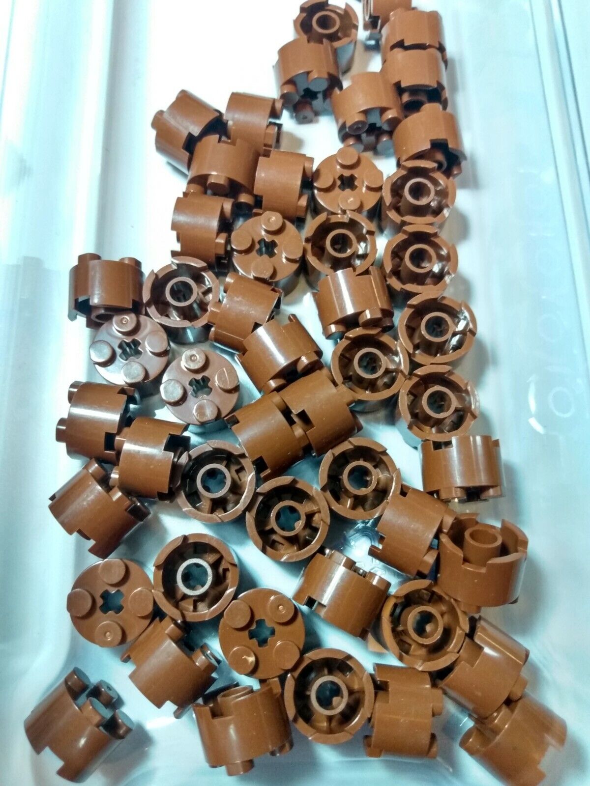 Reddish Brown Round 2X2 Brick #3941 — 50* Pieces