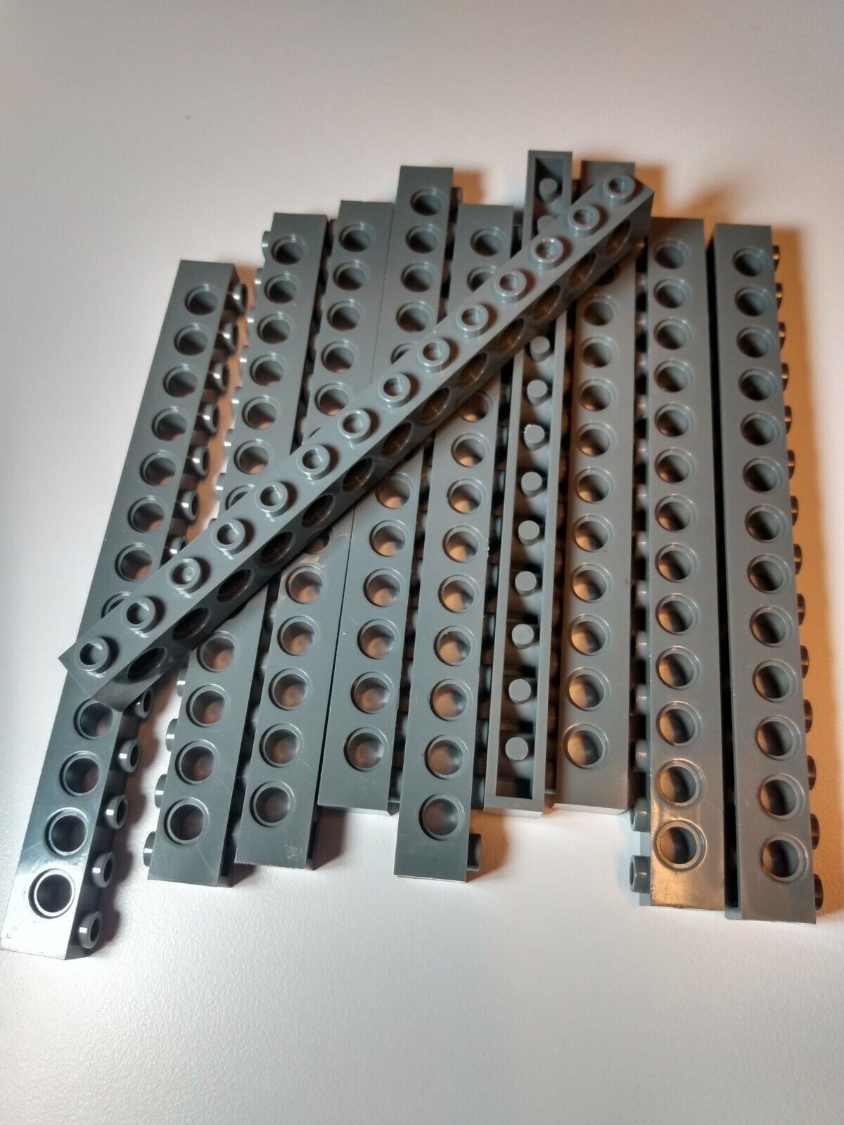 1x16 1x14 1x12 Technic Brick #3703, #32018, #3895 — 10 Pieces