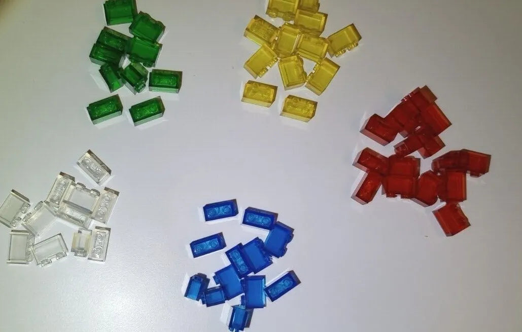 #3065 — 1x2 Trans Brick 100pcs — Pick color