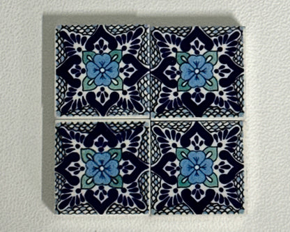 2x2 Patterned Ceramic Tiles—Pick color—4 Pieces