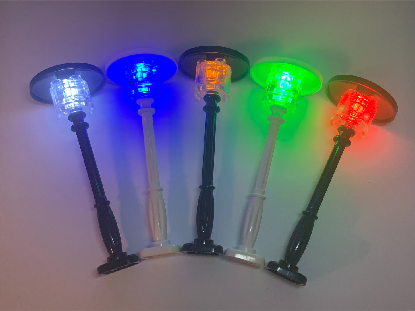 LED Lamp Post Set—Cordless with 4x4 radar dish top