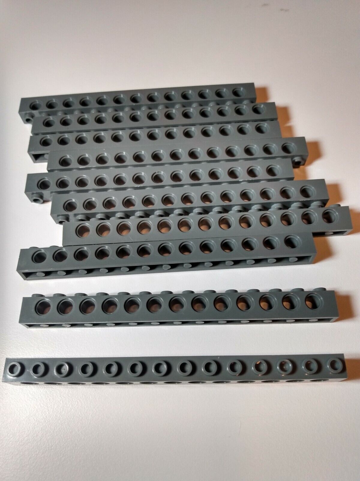 1x16 1x14 1x12 Technic Brick #3703, #32018, #3895 — 10 Pieces — Compatible With Lego