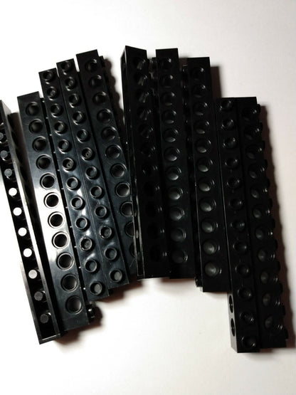 1x16 1x14 1x12 Technic Brick #3703, #32018, #3895 — 10 Pieces — Compatible With Lego