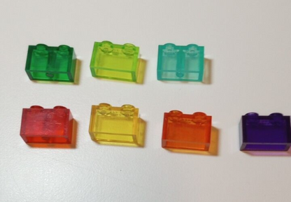 Transparent 1x2 Brick 20 pcs #3004—Pick Color