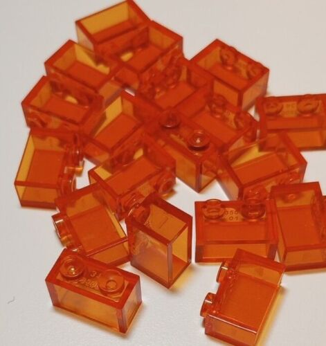 Transparent 1x2 Brick 20 pcs #3004—Pick Color