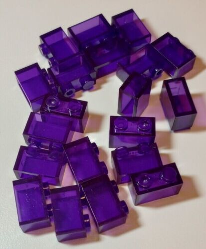 Transparent 1x2 Brick 20 pcs #3004—Pick Color