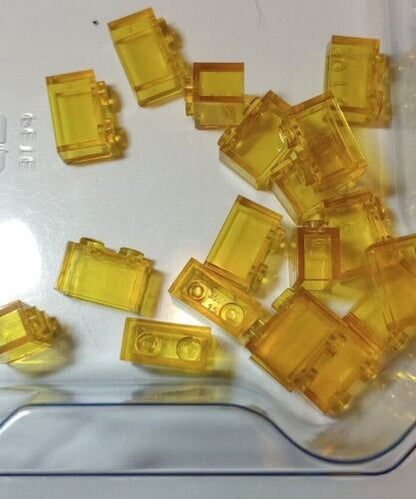 Transparent 1x2 Brick 20 pcs #3004—Pick Color